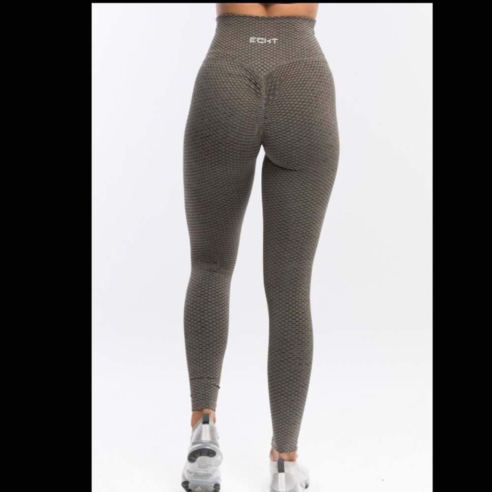 ECHT weave leggings bronze scrunch butt